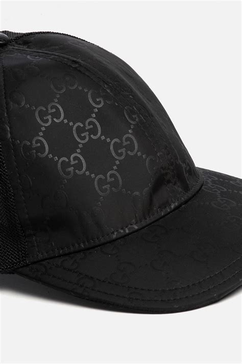 gucci cap all black|black gucci cap men.